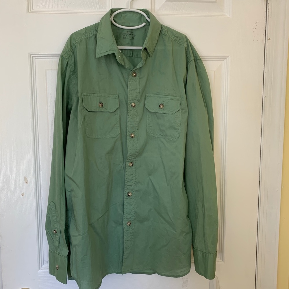 CREWCUTS SHIRT, GREEN, Size 14